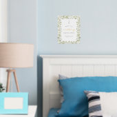 Botanische Goud Folie Poster (Insitu (Slaapkamer))