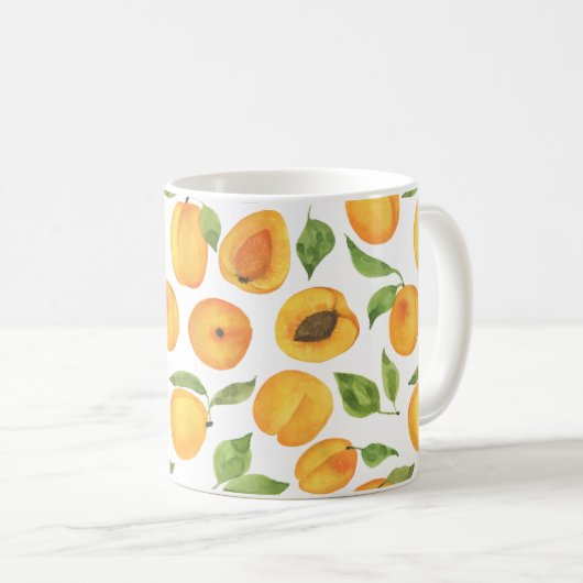 Botanische gouden abrikoos Mok (Voorkant rechts)