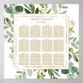 Botanische gouden bruine weddenschappen poster (Voorkant)