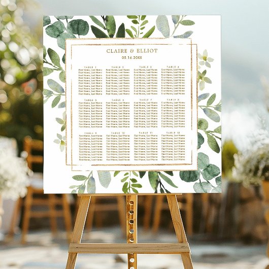 Botanische gouden bruine weddenschappen poster
