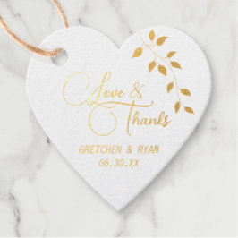 Botanische Gouden Folie + Sage Groene Favor Tag