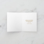 Botanische Gouden Groene Dankjewel Kaart (Binnen)