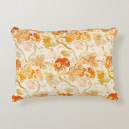 Botanische gouden Herfsten bloemen Accent Kussen