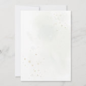 Botanische goudgroen Eucalyptusbruiloft Save The Date (Achterkant)