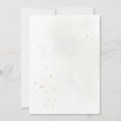 Botanische goudgroen Eucalyptusbruiloft Save The Date (Achterkant)