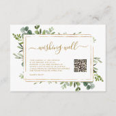 Botanische goudwinning die goed wuiven met QR-code Informatiekaartje (Voorkant)