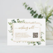 Botanische goudwinning die goed wuiven met QR-code Informatiekaartje (Staand voorkant)