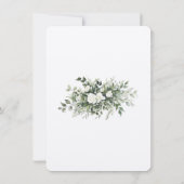 Botanische Grace Bruiloft RSVP Kaart (Achterkant)