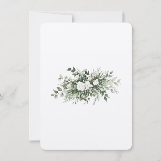 Botanische Grace Bruiloft RSVP Kaart (Achterkant)