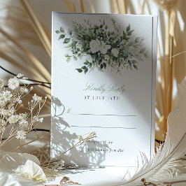 Botanische Grace Bruiloft RSVP Kaart