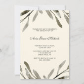 Botanische Graduation Party Uitnodiging (Voorkant)