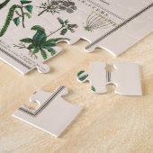 botanische grafiek: bladeren en bloemen legpuzzel (Zijkant)