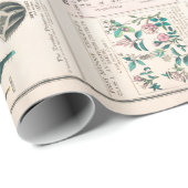 botanische grafiek: Indeling van Planten Cadeaupapier (Rol Hoek)