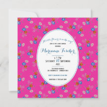 Botanische grandmillennial babyshower uitnodiging