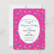 Botanische grandmillennial babyshower uitnodiging