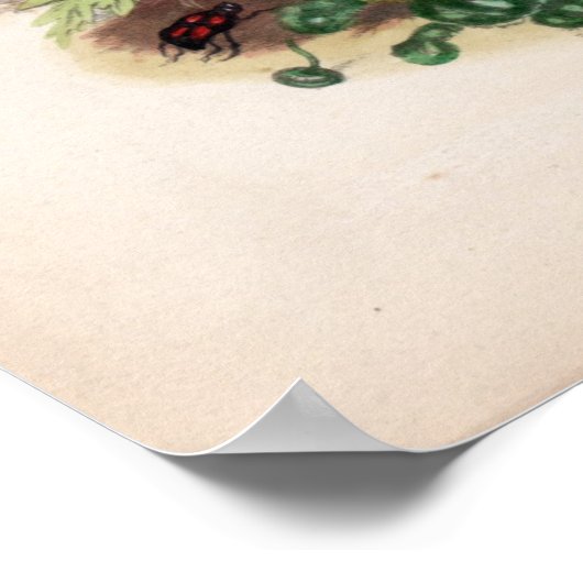 Botanische gravures, april poster (Hoek)