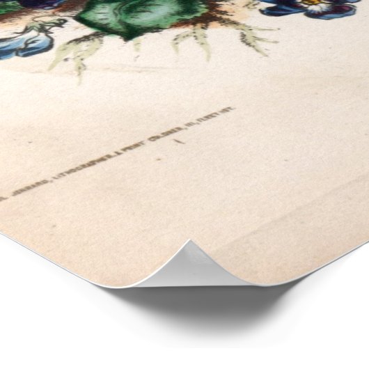 Botanische gravures, maart poster (Hoek)