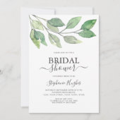 Botanische Greenery Bridal Shower Kaart (Voorkant)