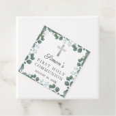 Botanische Greenery First Heilige Communie Dank u Bedankjes Labels (In situ)