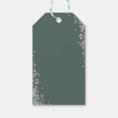 Botanische Greenery First Heilige Communie Dank u Cadeaulabel (Achterkant)