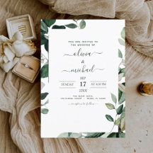 Botanische Greenery Foliage Wedding