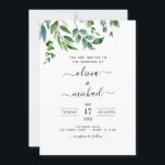 Botanische Greenery Foto Spring Romantic Wedding Kaart<br><div class="desc">Groene kruiden - Greenery Foliage Waterverf Spring Wedding Elegant and Modern Invitations on White Photo or Afbeelding background - bevat prachtige en elegante scripttypografie met moderne botanische bladeren en groen voor de speciale viering van de huwelijksdag.</div>