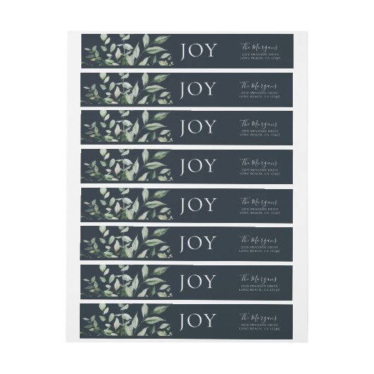 Botanische Greenery JOY Blue (Vel)