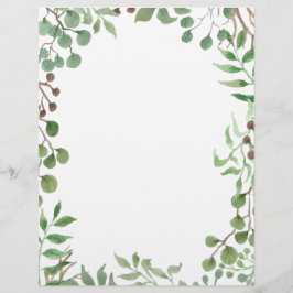 Botanische Greenery | Leaf | Briefpapier voor wedd