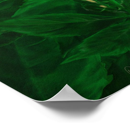 Botanische Greenery Leaf Pile Poster (Hoek)