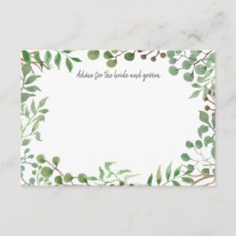 Botanische Greenery | Leaf | Weddenschap Advieskaart