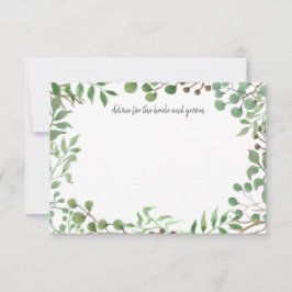 Botanische Greenery | Leaf | Weddenschap Advieskaart