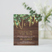Botanische Greenery Leafy Wedding (Staand voorkant)