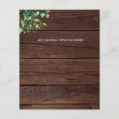 Botanische Greenery Leafy Wedding (Achterkant)