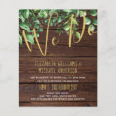 Botanische Greenery Leafy Wedding (Voorkant)