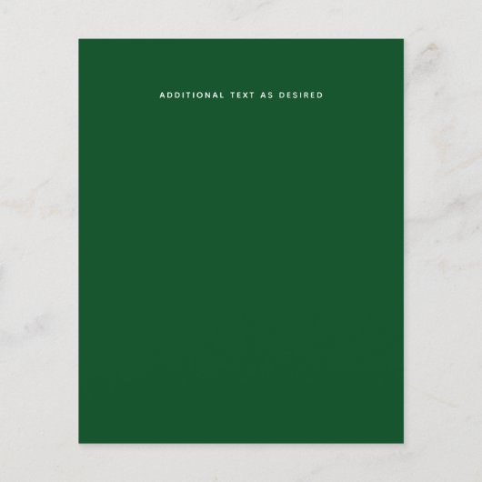 Botanische Greenery Leafy Wedding (Achterkant)