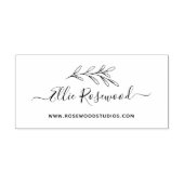 Botanische Greenery Script Creëer Uw Eigen Rubberstempel (Afrduk)