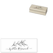 Botanische Greenery Script Creëer Uw Eigen Rubberstempel (Gestempeld)