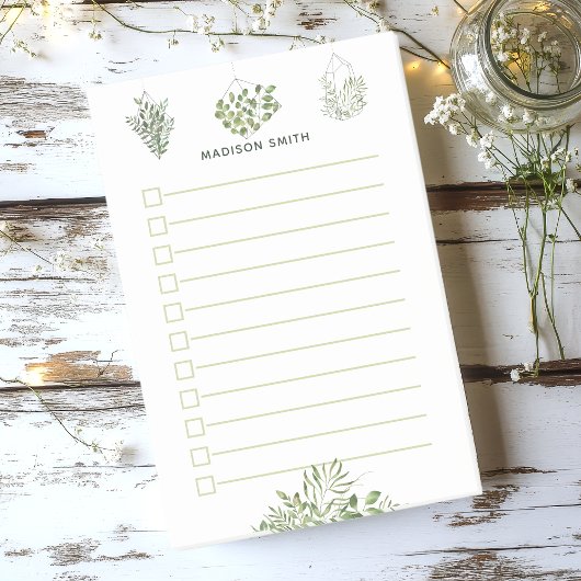 Botanische Greenery Terrarium dat is aangepast aan Post-it® Notes