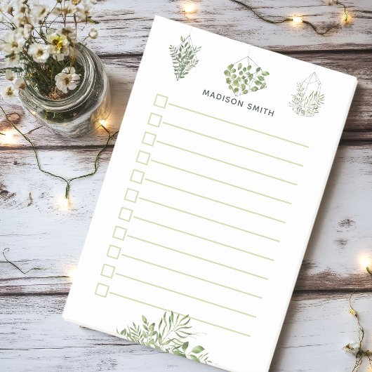 Botanische Greenery Terrarium dat is aangepast aan Post-it® Notes