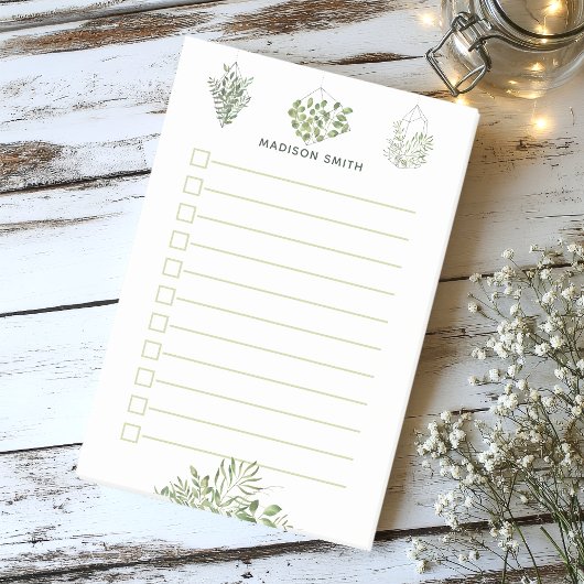 Botanische Greenery Terrarium dat is aangepast aan Post-it® Notes