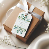 Botanische Greenery Wedding Cadeaulabel