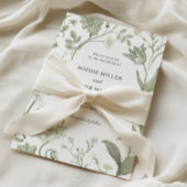 Botanische Greenery Wedding Invitation Kaart