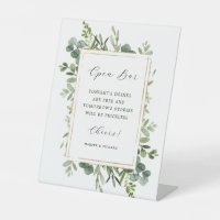 Botanische Greenery Wedding Open Bar