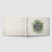 Botanische Greenery White Brick Wedding Gastenboek (Volledig)