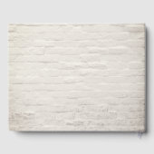 Botanische Greenery White Brick Wedding Gastenboek (Achterkant)