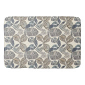Botanische grijze leder Abstracte bath Mat (Voorkant)