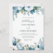 Botanische grillige Spring Garden Party Wedding Kaart (Voorkant)