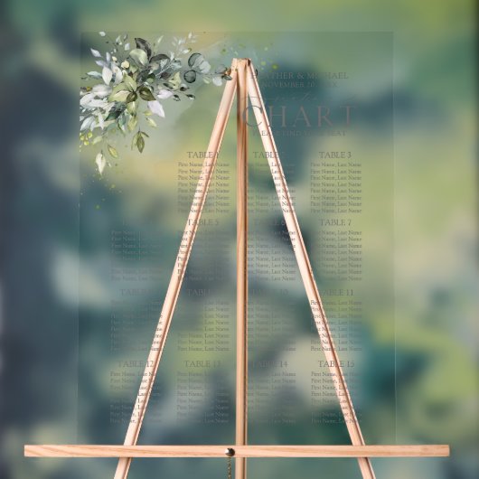 Botanische groen-afzuigkap acryl bord (Neutraal)