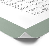 Botanische groen-afzuigkap poster (Hoek)