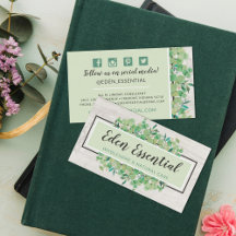 Botanische groen Eucalyptus Rustige sociale media